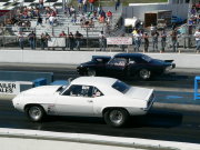 2 Camaros On The Starting Line
